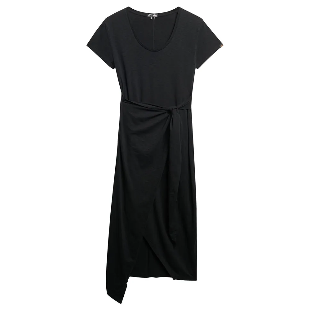 

Платье Superdry Slub Wrap, черный