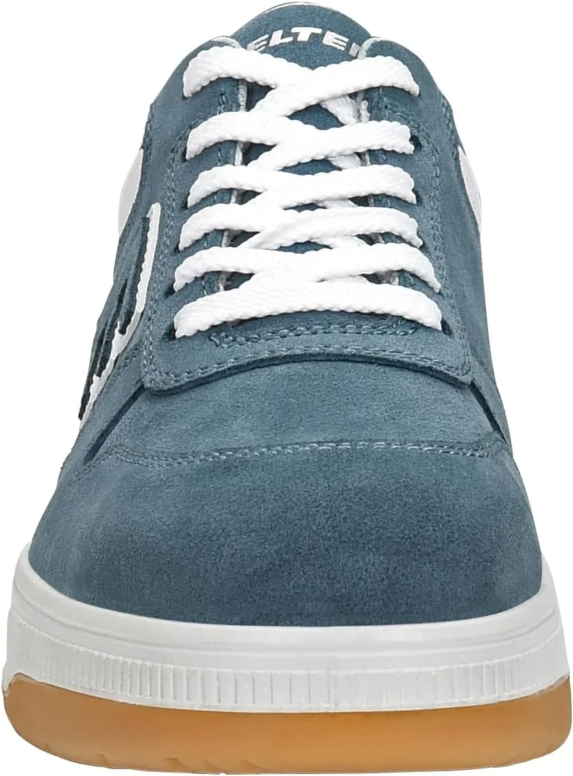 Защитные ботинки ELTEN JAMAIN XXST Jeans Low ESD S2 для мужчин и женщин, изготовлены из кожи и стального носа, легкие, спортивные, сине-белые — фото 4