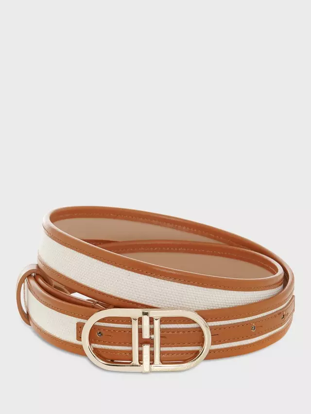 

Ремень Hobbs Kiera Woven Canvas & Leather, цвет natural/tan