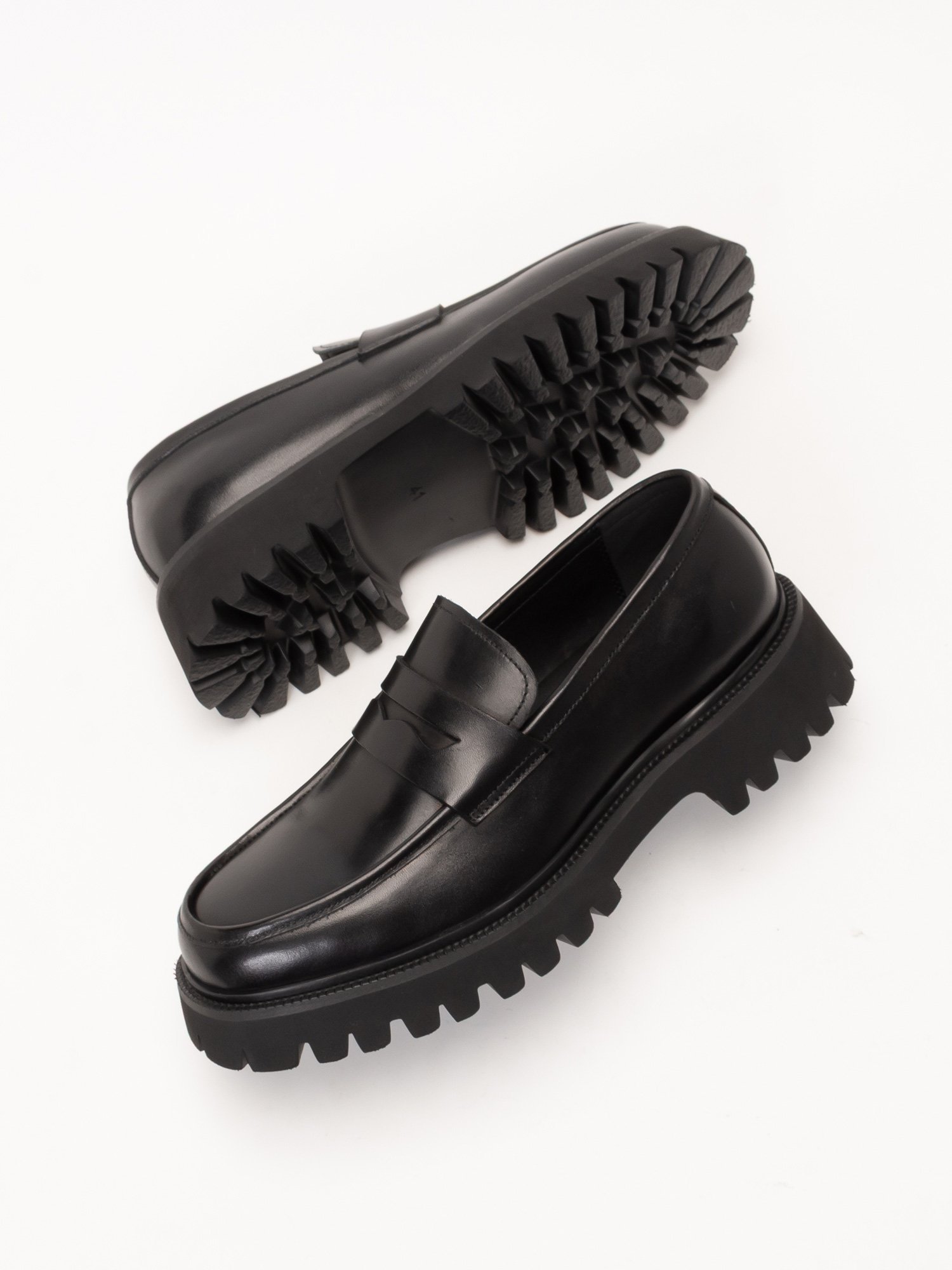Лоферы на платформе LUCIUS, Black — фото 3