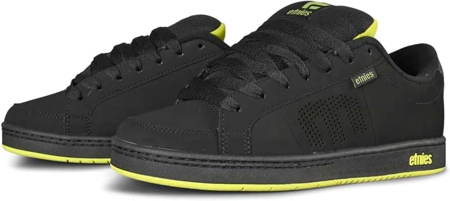 Кроссовки Etnies Kingpin Classic Skate Heritage Fashion Style с модной усиленной подошвой для повседневной носки, Black / Green — фото 2