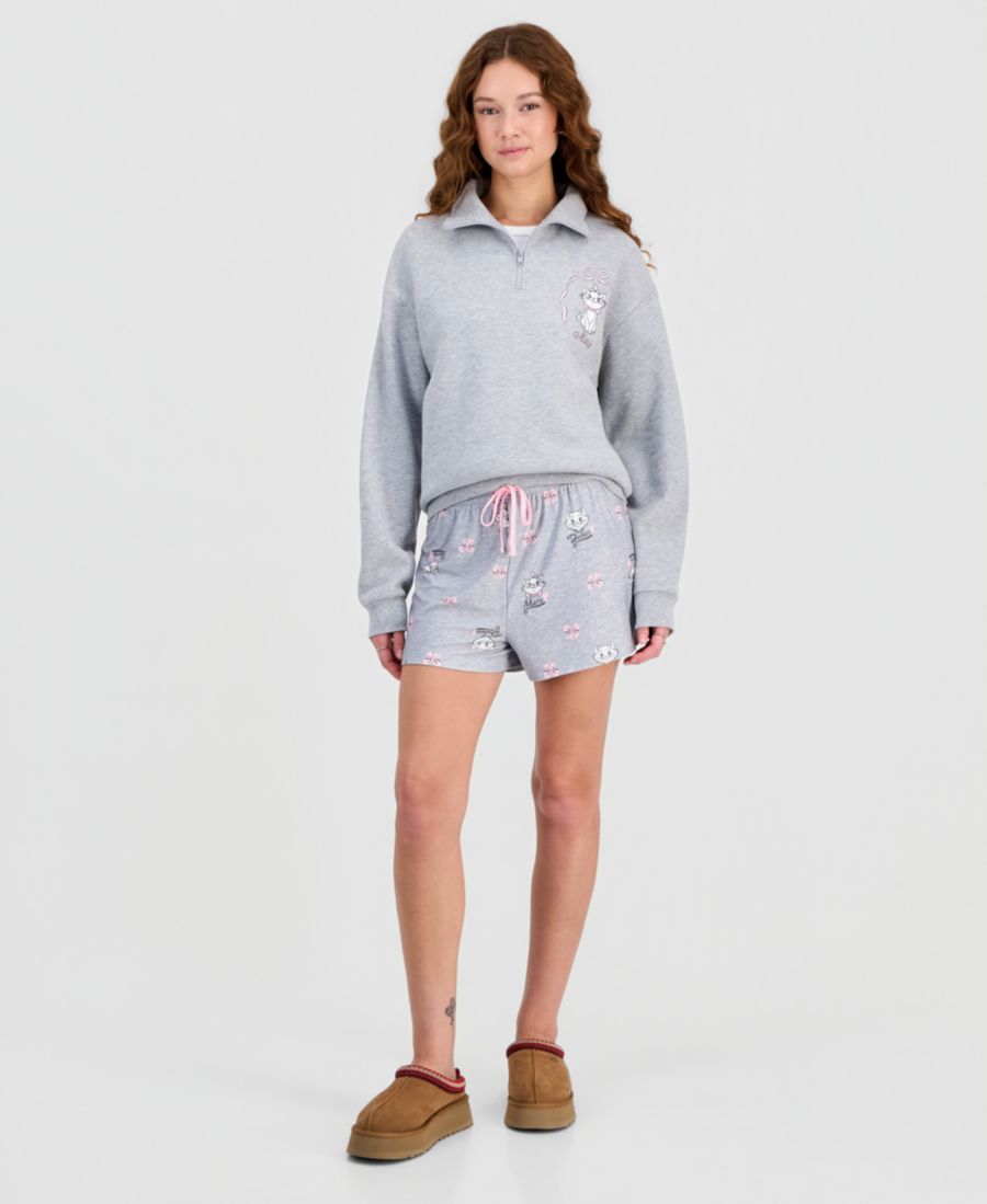 

Детские шорты для отдыха Marie Valentine's Day из мягкого трикотажа Disney, Lt Heather Grey