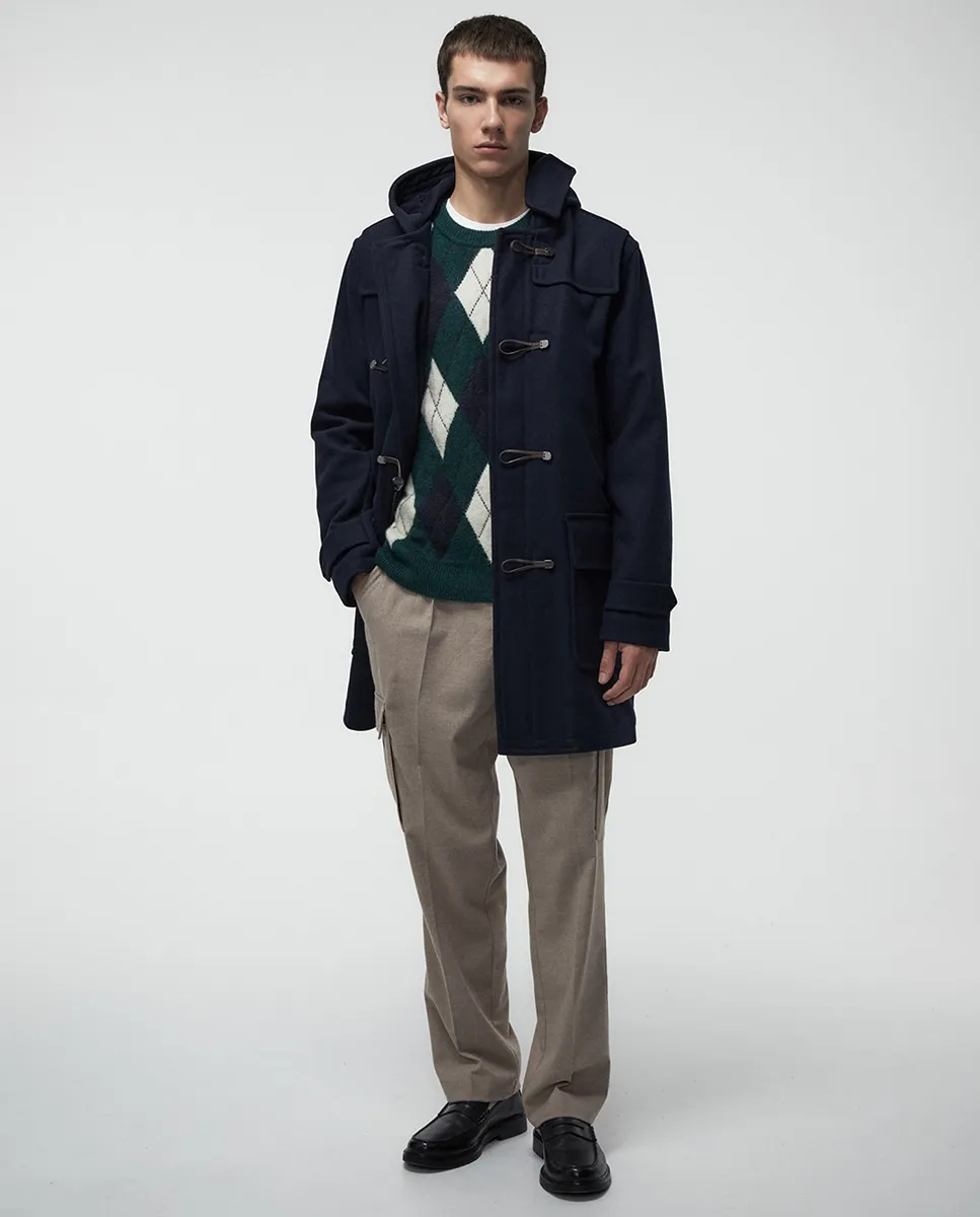 

Пальто из смесовой шерсти Sfera, темно-синий