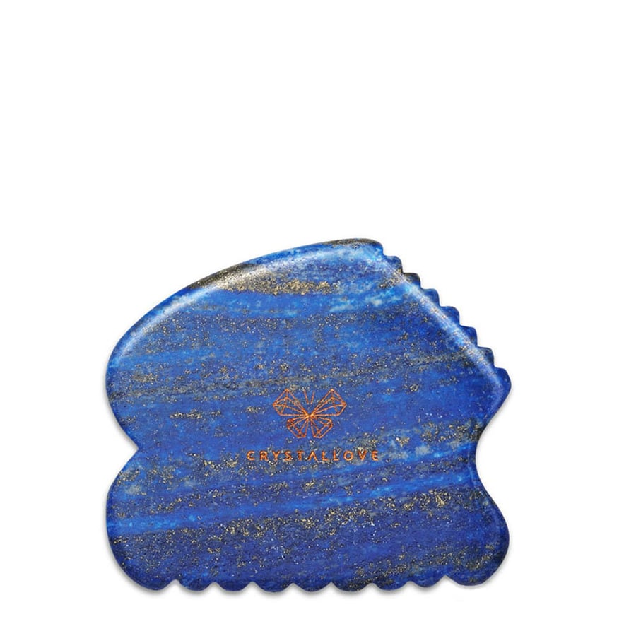 CRYSTALLOVE Lapis lazuli CONTOUR GUA SHA - пластина для массажа лица гуаша с лазуритом — фото 3