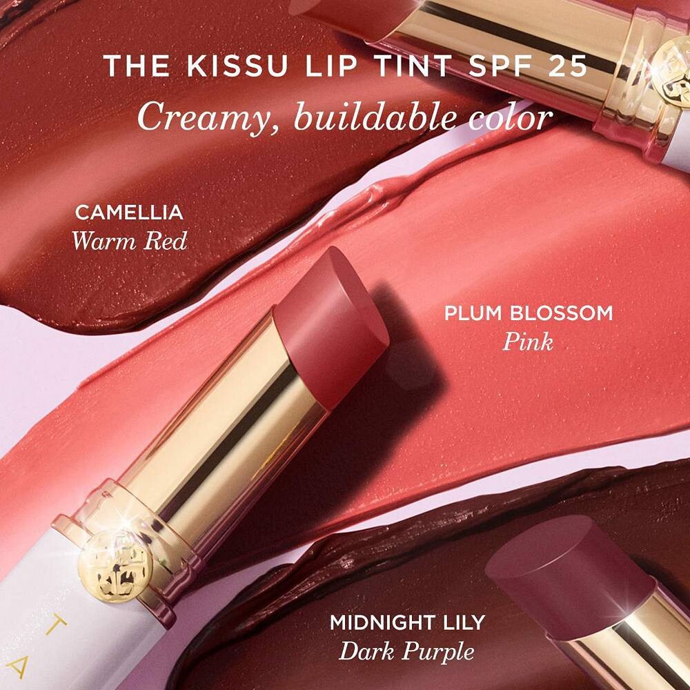 Tatcha The Kissu Lip Tint SPF 25 Увлажняющий солнцезащитный крем для губ с тонирующим эффектом, цвет Camellia — фото 2