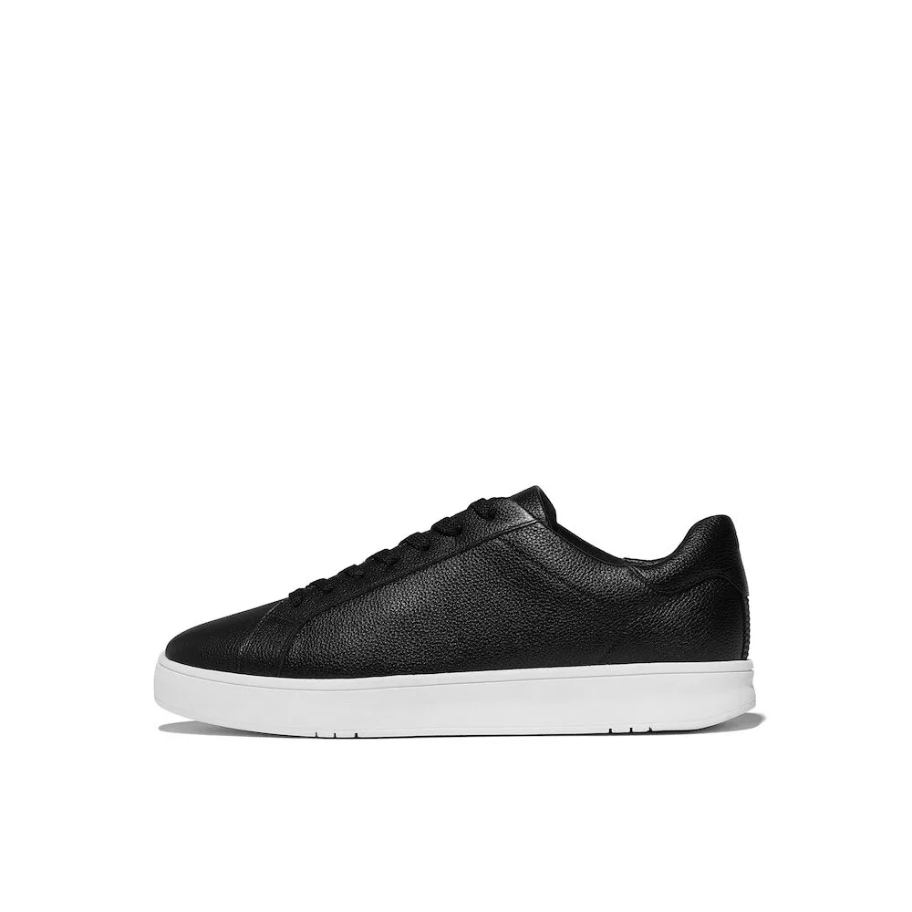 Мужские низкие кожаные кеды Rally2 чёрного цвета от Fitflop — фото 3