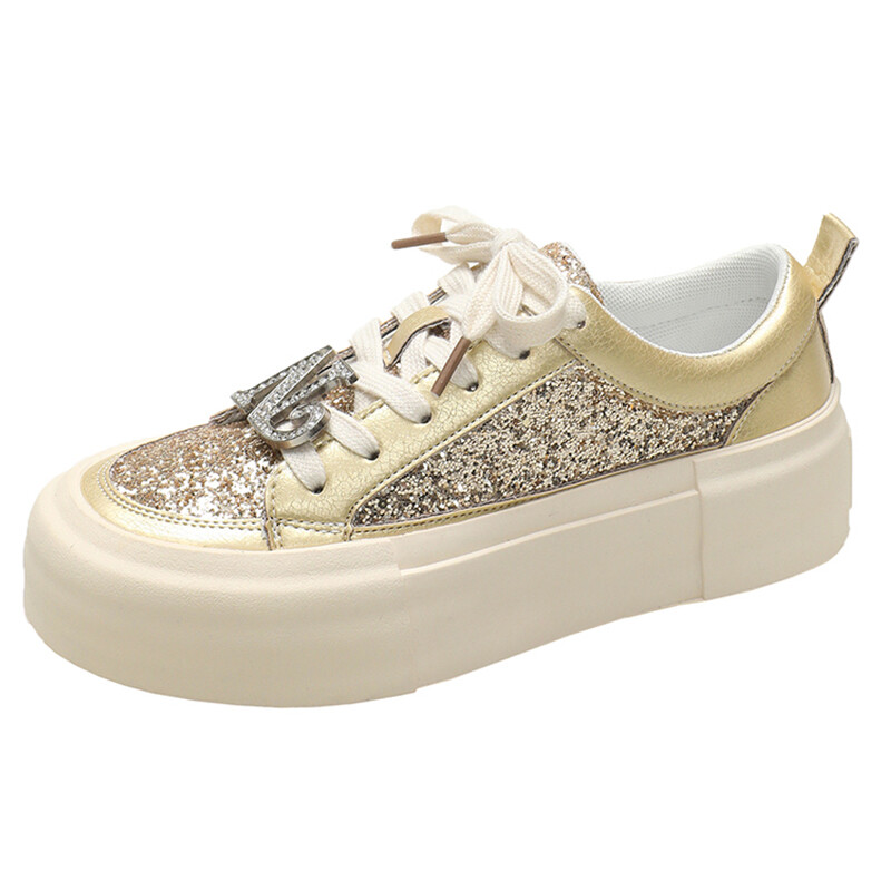 

Кроссовки Take the Qin Skateboarding Shoes Women's Low-top, цвет Champagne