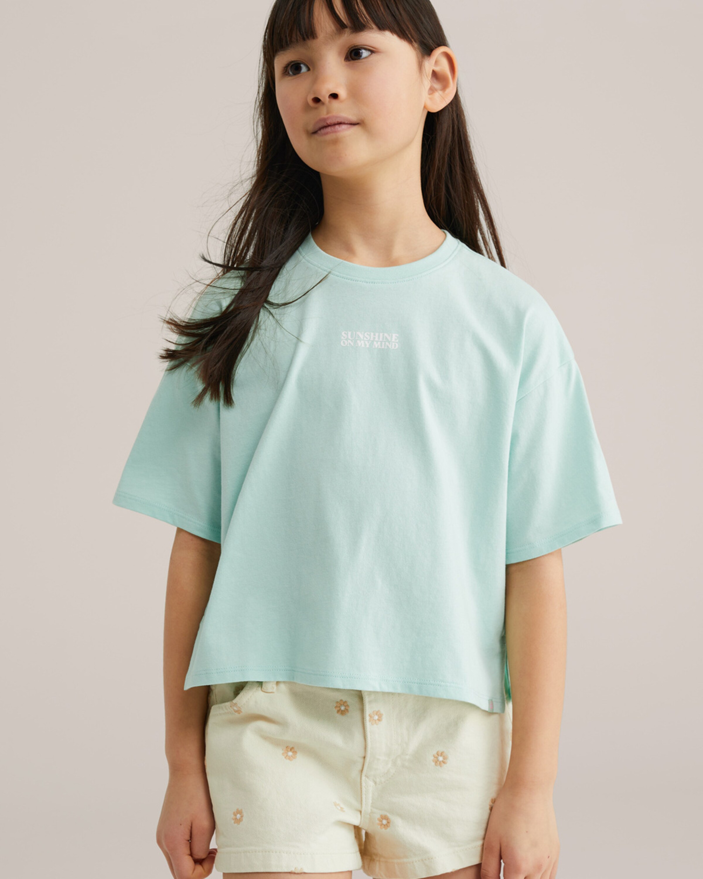 WE Fashion Футболка в цвете мяты — фото 3