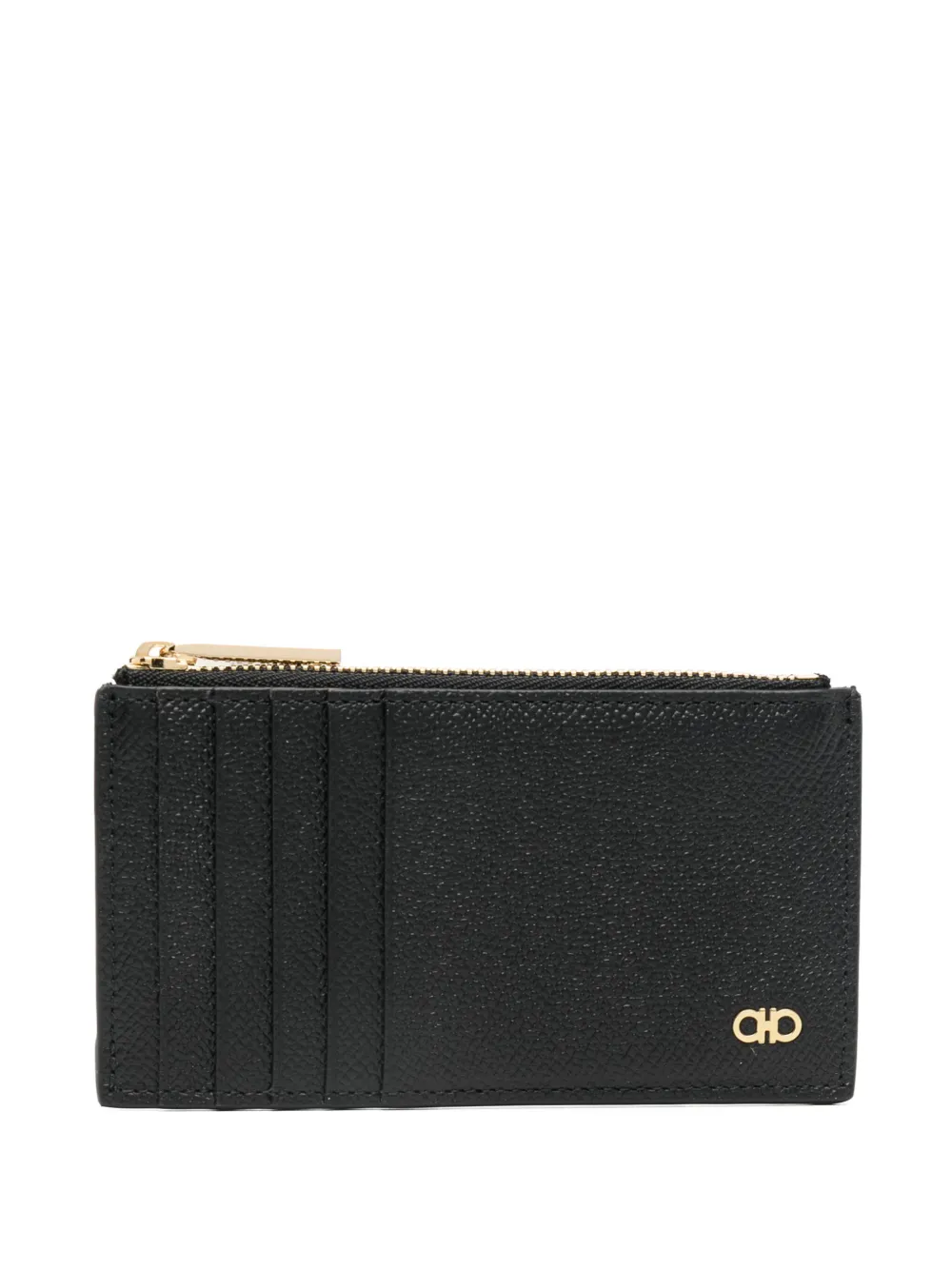 

Картхолдер с декором Gancini Ferragamo, черный