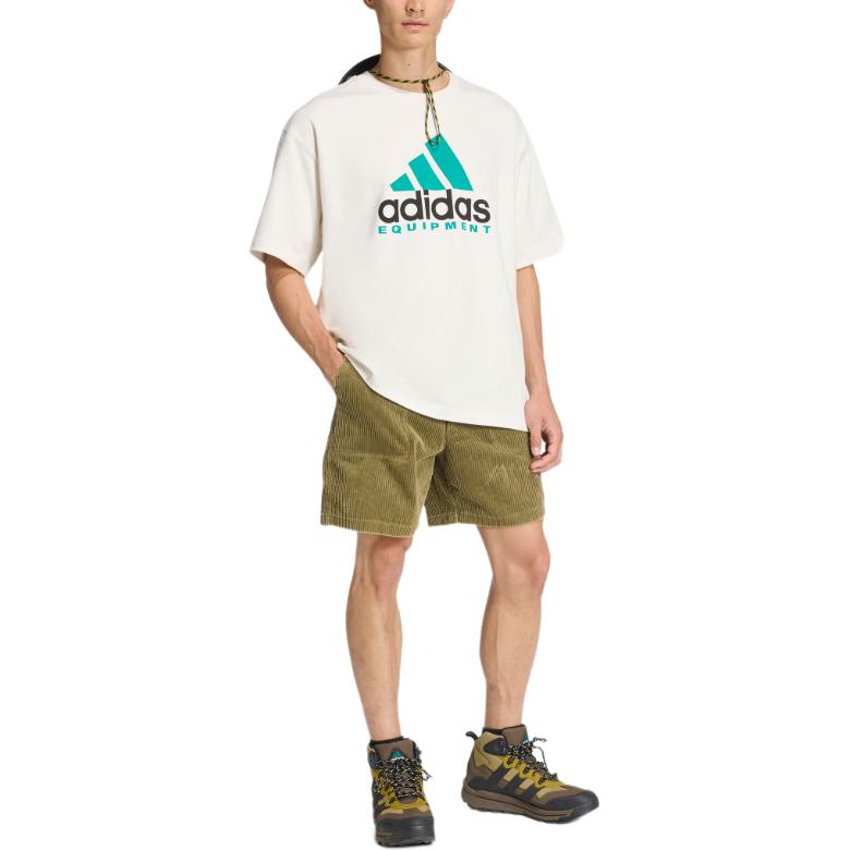 Шорты спортивные мужские EQT SS25 CORDUROY Adidas, темно-оливковый — фото 3