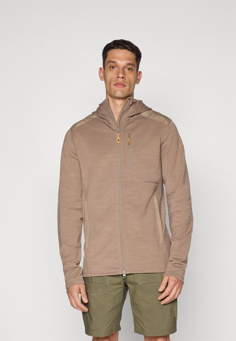 

Толстовка Fjällräven KEB FLEECE HOODIE, Suede Brown/Light Brown