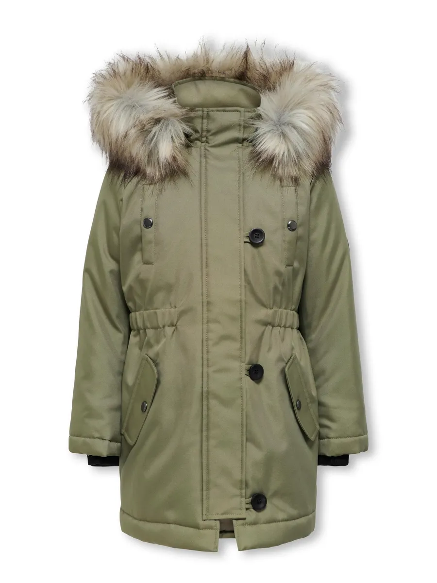 

KIDS ONLY зимняя куртка "KOGIRIS FUR PARKA OTW", с капюшоном, цвет Aloe
