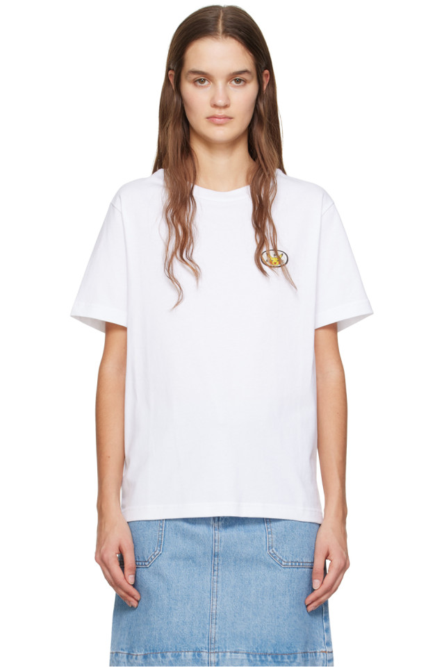 

Футболка с заплаткой A.P.C., белый