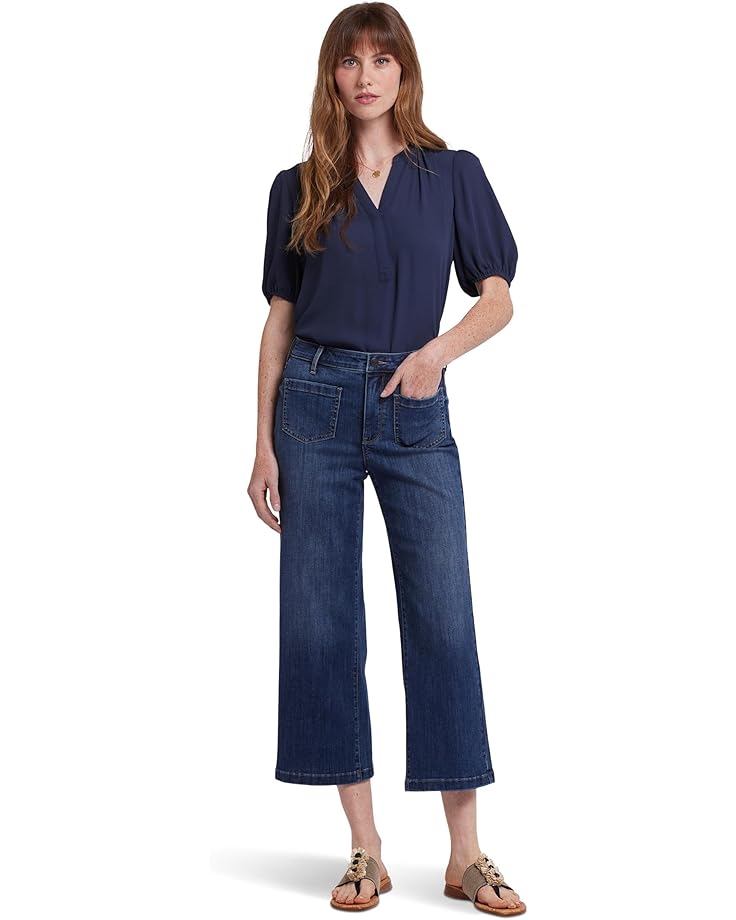 

Джинсы NYDJ Coco Relaxed Wide Leg Crop Jeans in Rio Rapids, цвет Rio Rapids
