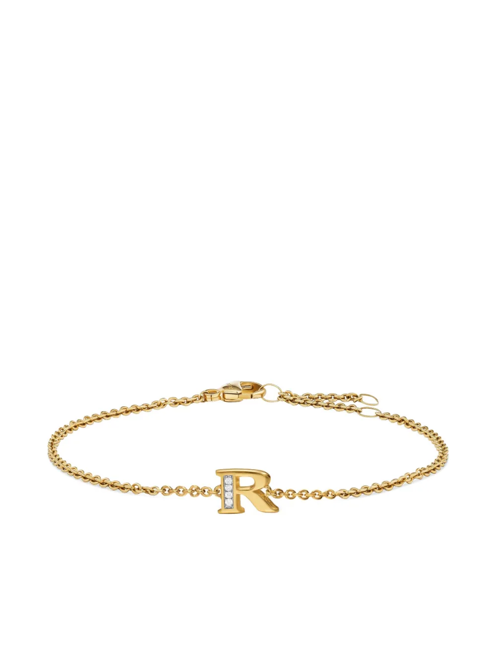 

Браслет Petite Pav Initial из желтого золота с бриллиантами David Yurman, золотой