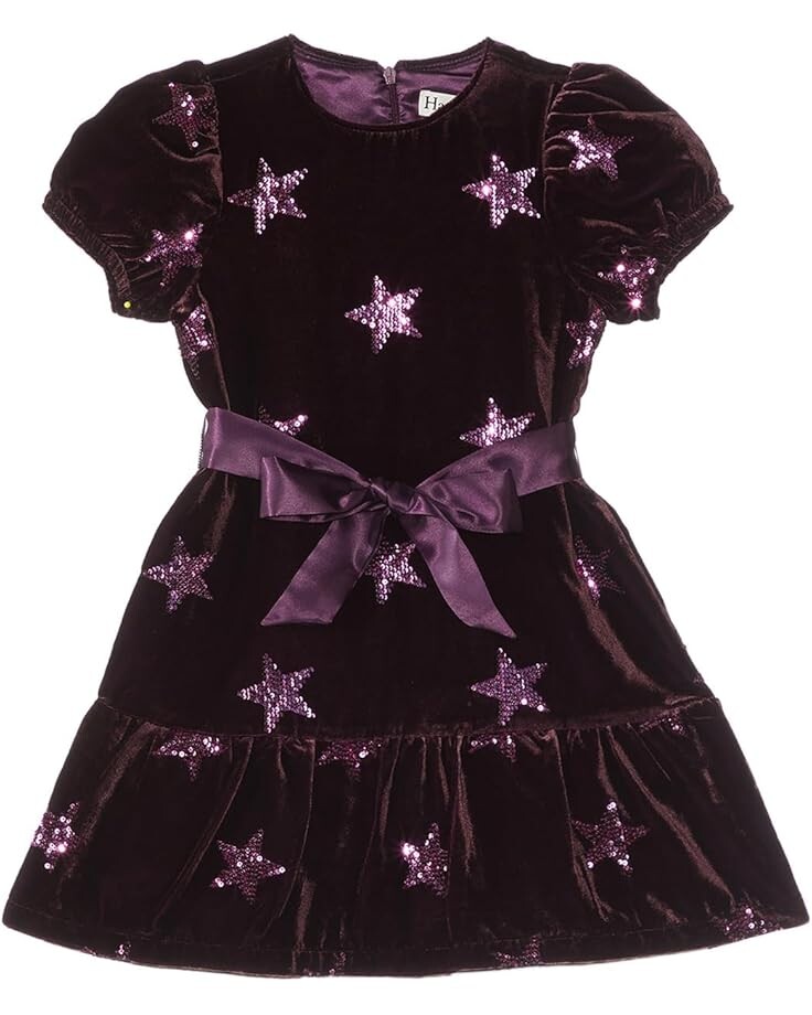 

Платье Hatley Kids Pink Star Sequin Vevlet Dress, фиолетовый