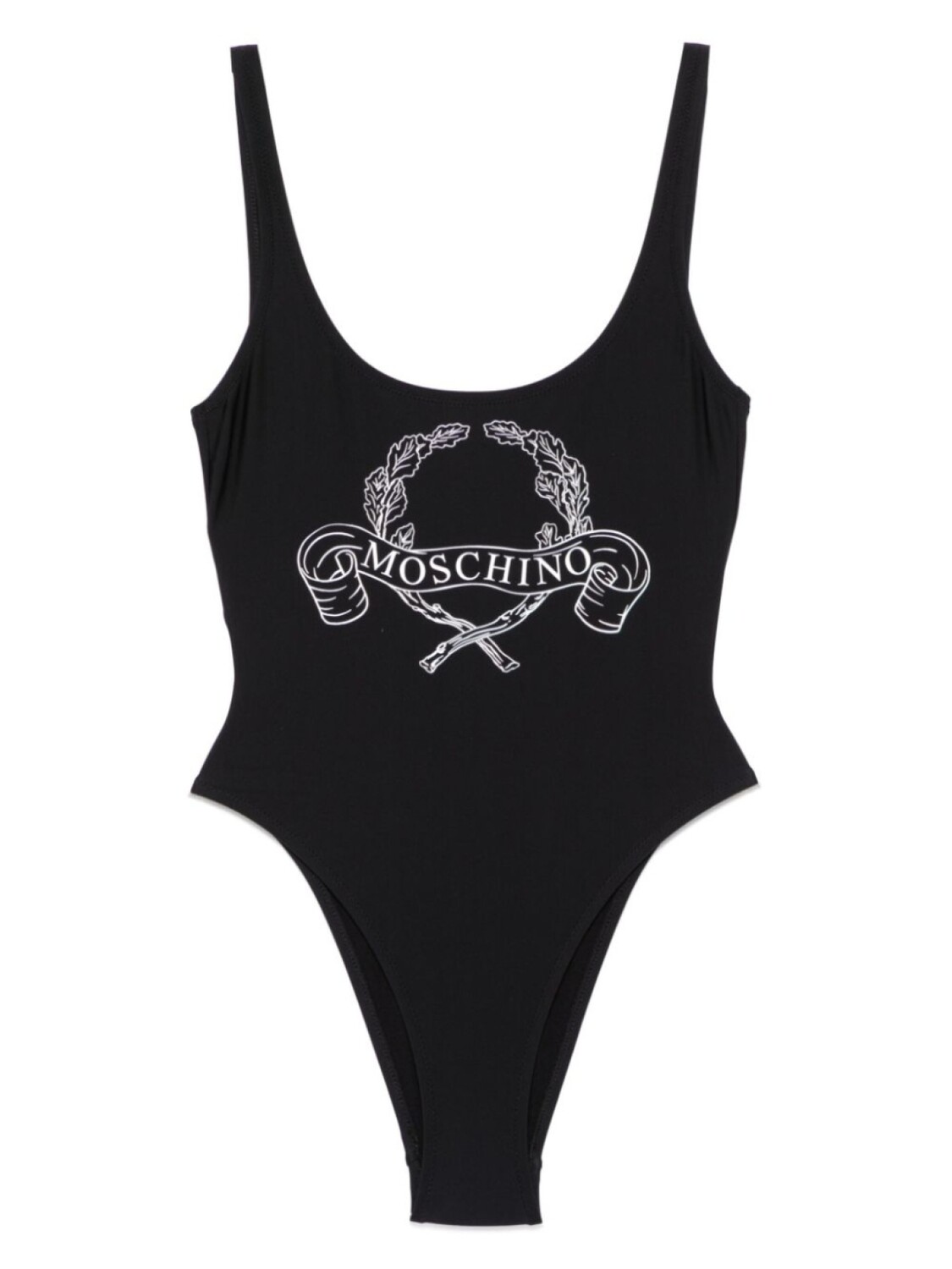 

Купальник с логотипом Moschino, черный