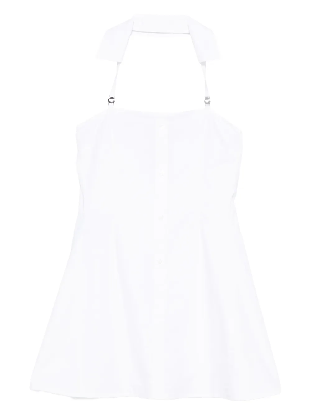 

Платье на бретельках через шею с застежкой на пуговицы спереди COPERNI, белый