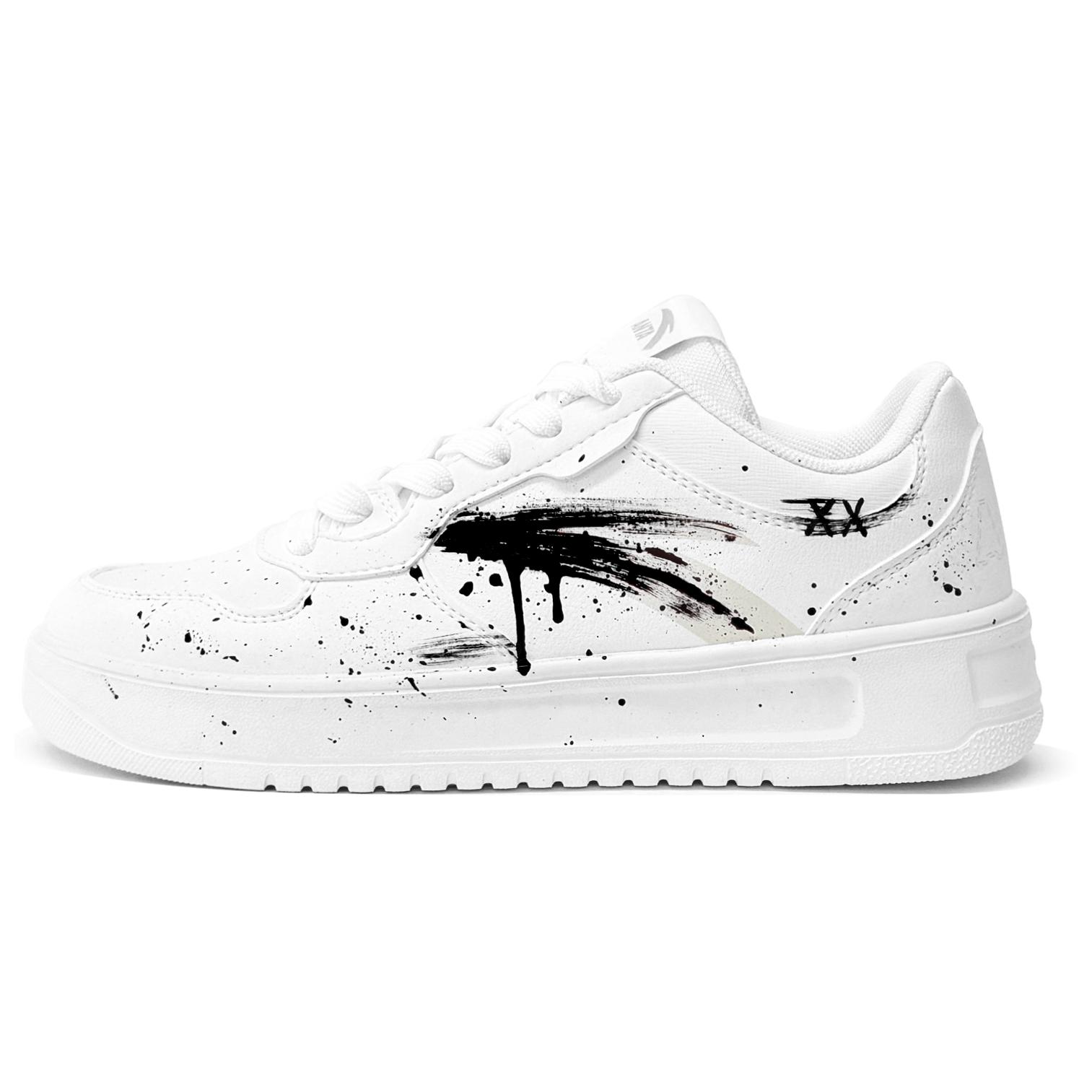 

ANTA Кроссовки Life Collection с низким верхом, нескользящие, износостойкие, мужские, черно-белые