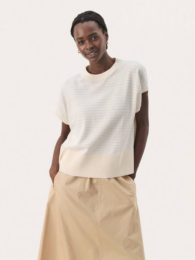 

Nataya безрукавный джемпер Boxy Part Two, Blue/Whitecap Gray