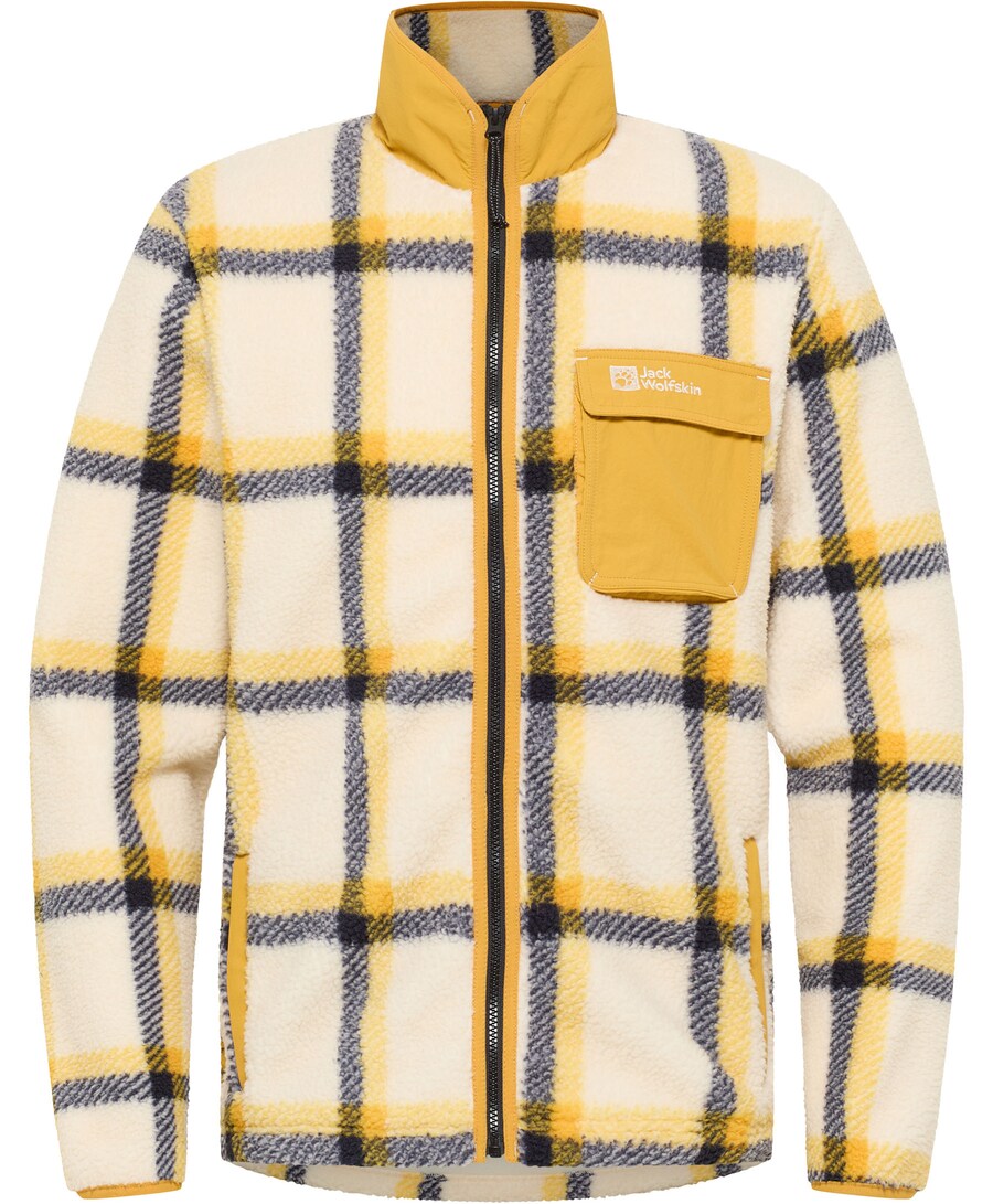 

Флисовая куртка JACK WOLFSKIN Fleece Jacket, цвет yellow/pastel yellow