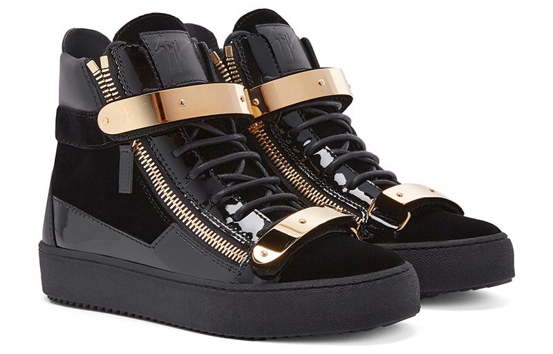 Женские кроссовки Coby High Top от Giuseppe Zanotti, черные