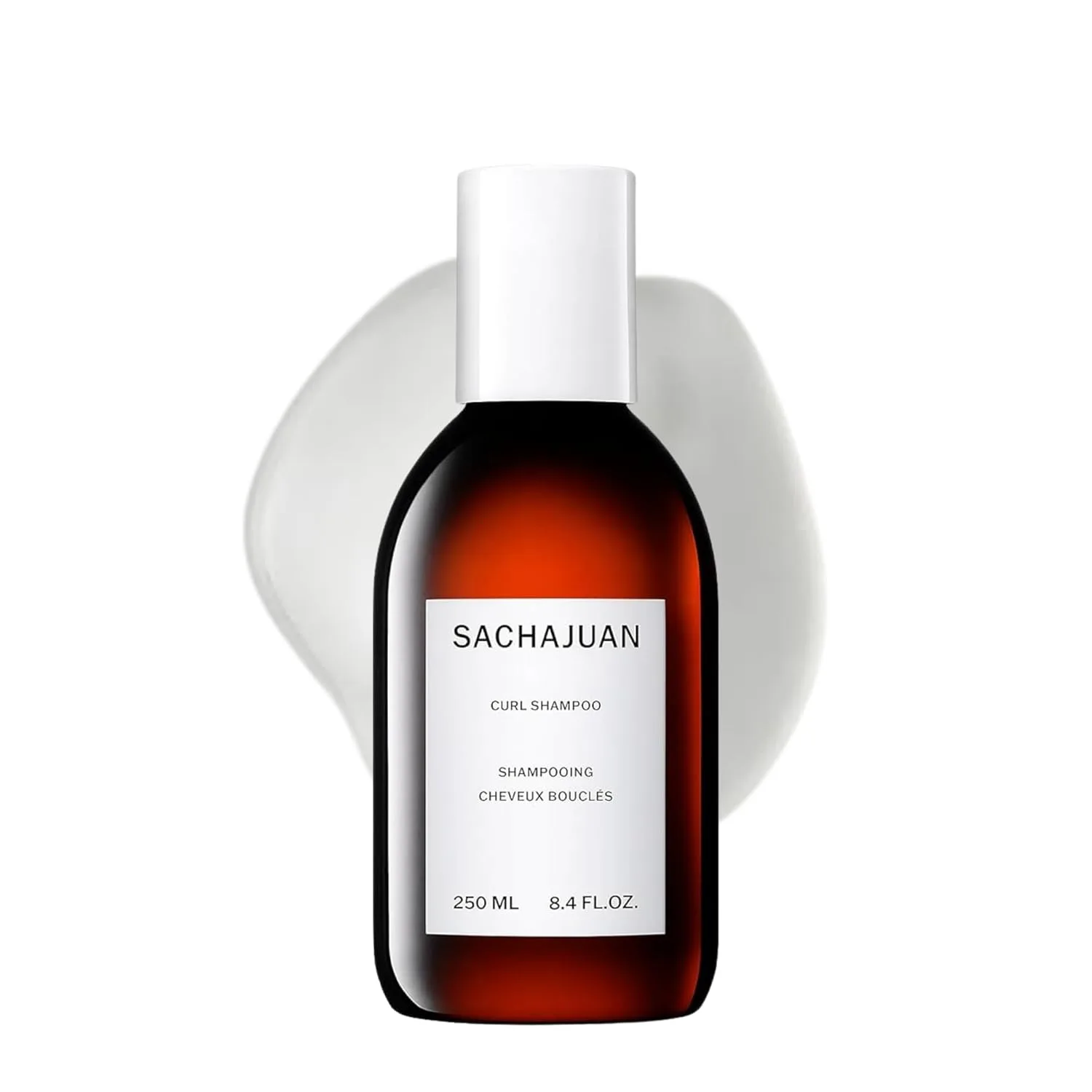 SACHAJUAN Curl Shampoo, шампунь для завитков и волнистых волос, контроль пушистости, блеск и укрепление, Ocean Silk Technology и Wheat Protein, веганский, без парабенов, 250 мл