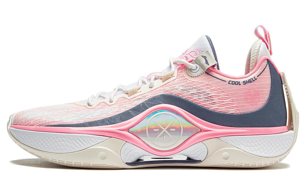 

LINING Кроссовки баскетбольные Shadow 5 мужские низкие стандартные White/Night Shadow Blue