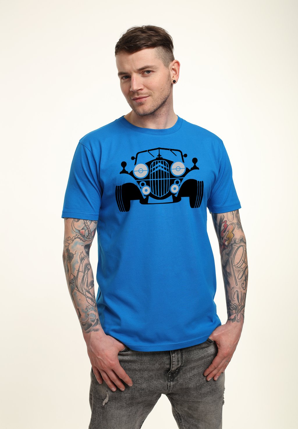 

Футболка с принтом CITROEN VINTAGE TRACTION SKETCH Henry Tiger, цвет Royal Blue