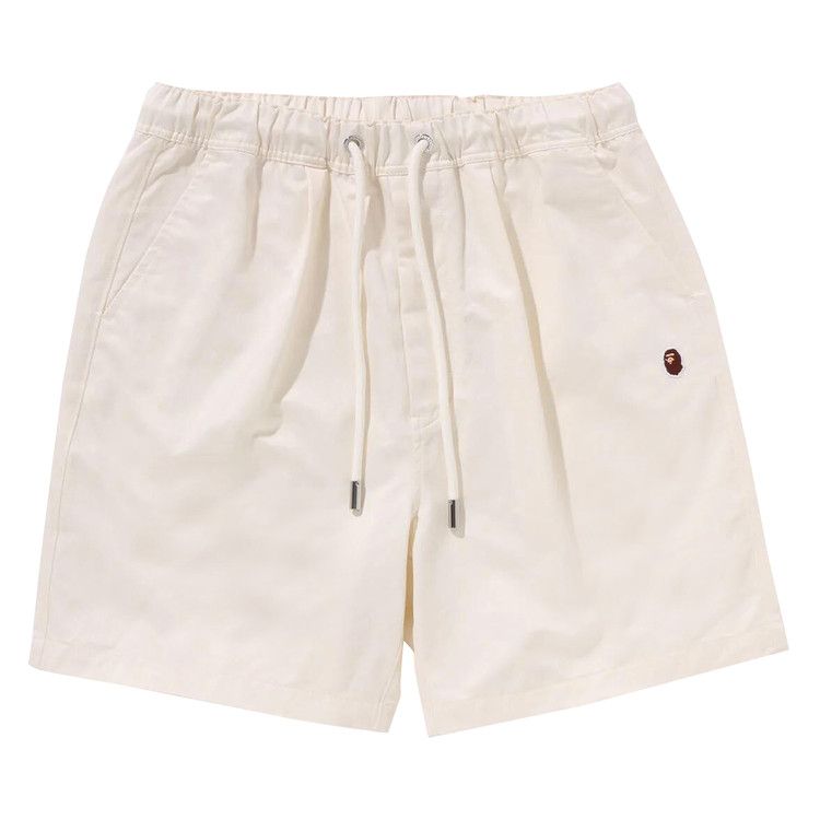 

Шорты BAPE Ape Head One Point 2 Pleat Easy Chino Shorts, Ivory