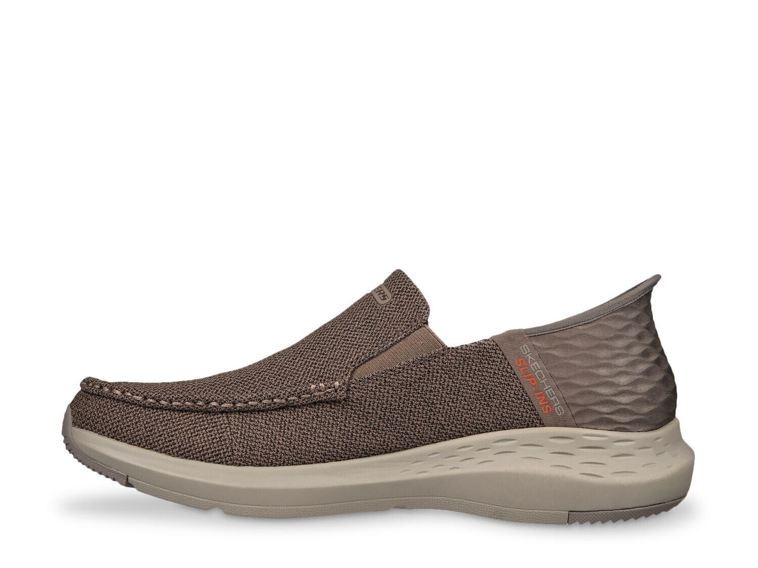 Слипоны мужские Skechers Parson Ralven свободного покроя, темно-серый / коричневый — фото 2