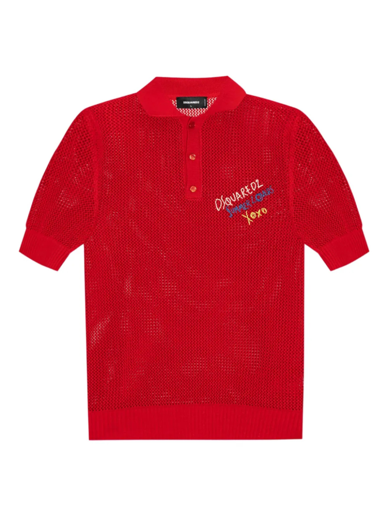 

DSQUARED2 cotton футболка, красный