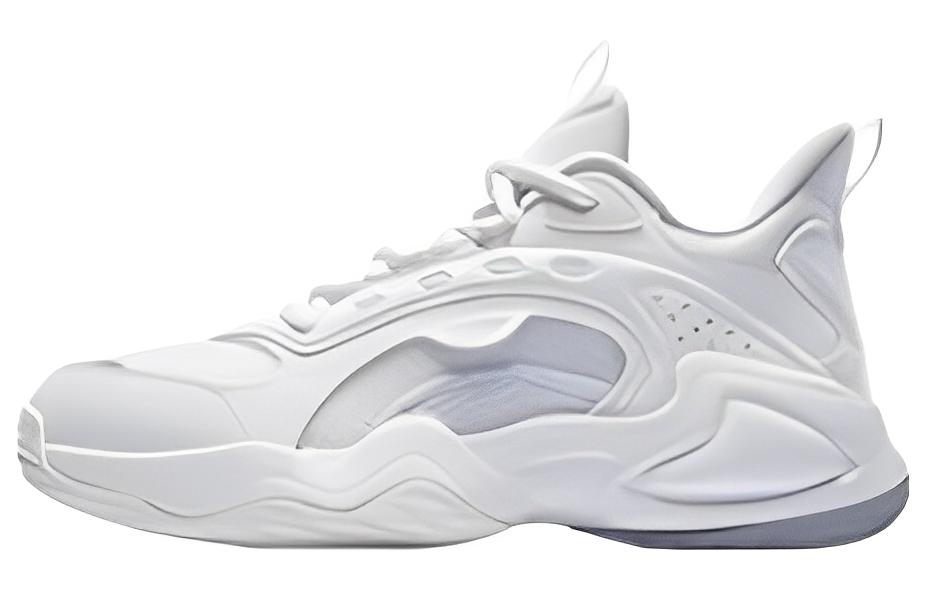 

QIAODAN Женские баскетбольные кроссовки низкие бело-розовые