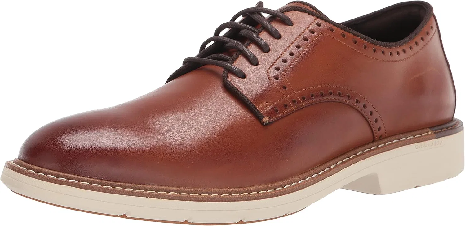 Мужские классические оксфорды Cole Haan с гладким носком, British Tan