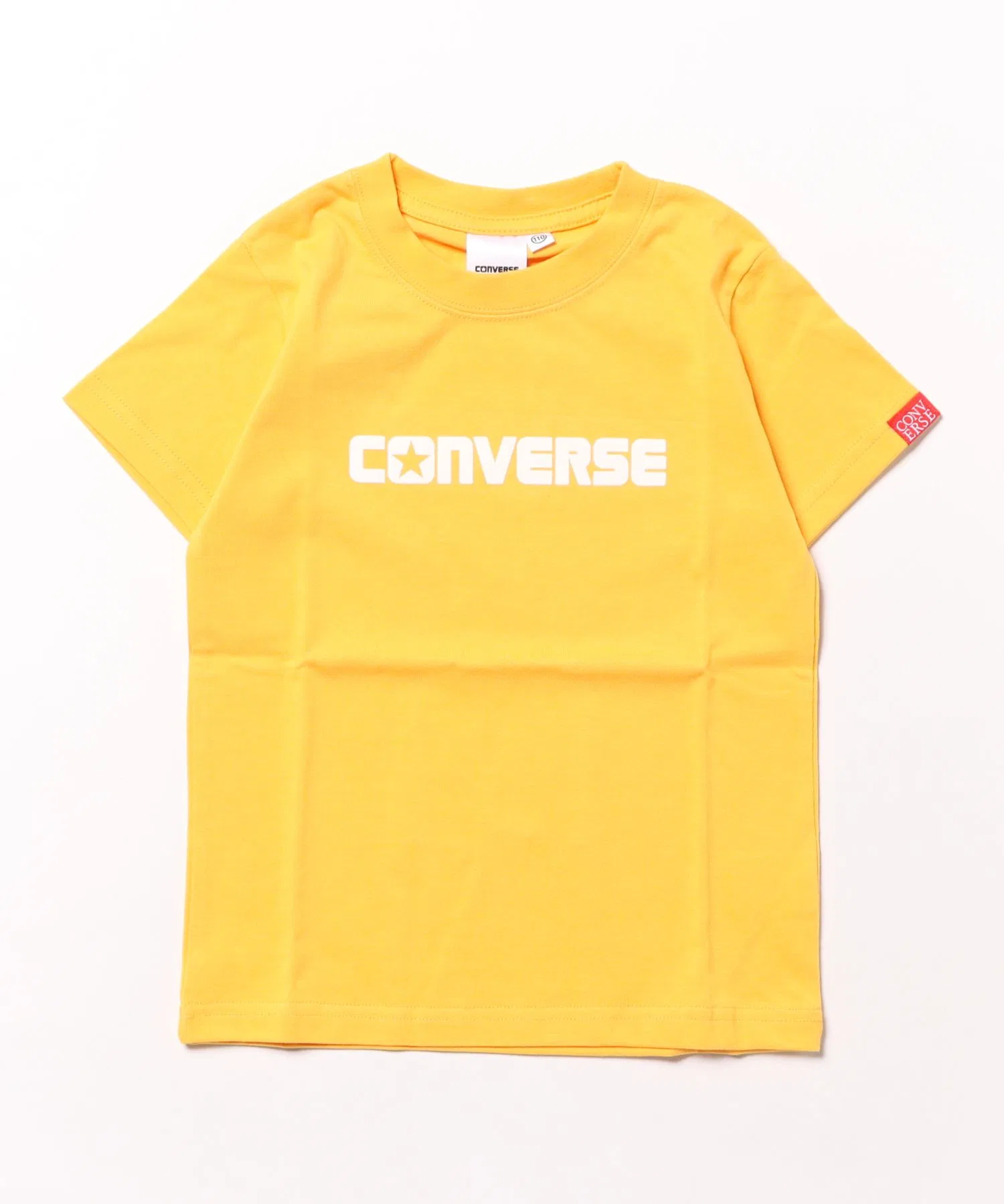 Детская футболка с логотипом CONVERSE оранжевая
