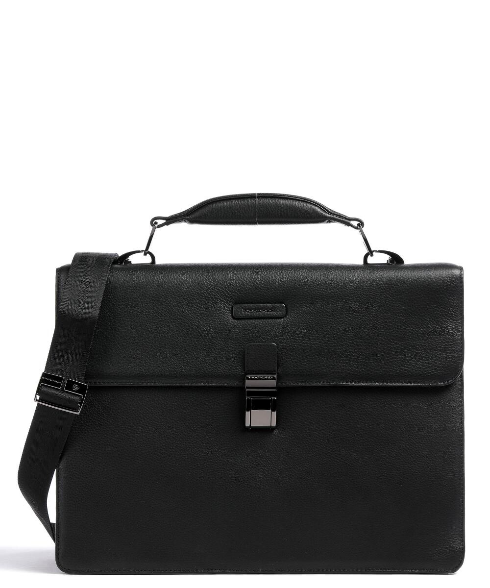 

Портфель Collezione Modus Restyling 15 дюймов из зерненой яловой кожи Piquadro, черный