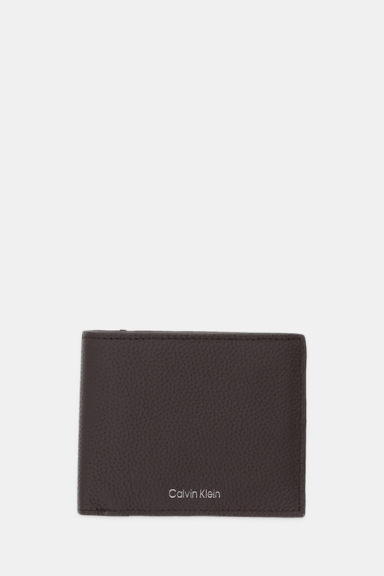 

Кожаный кошелек Calvin Klein, коричневый