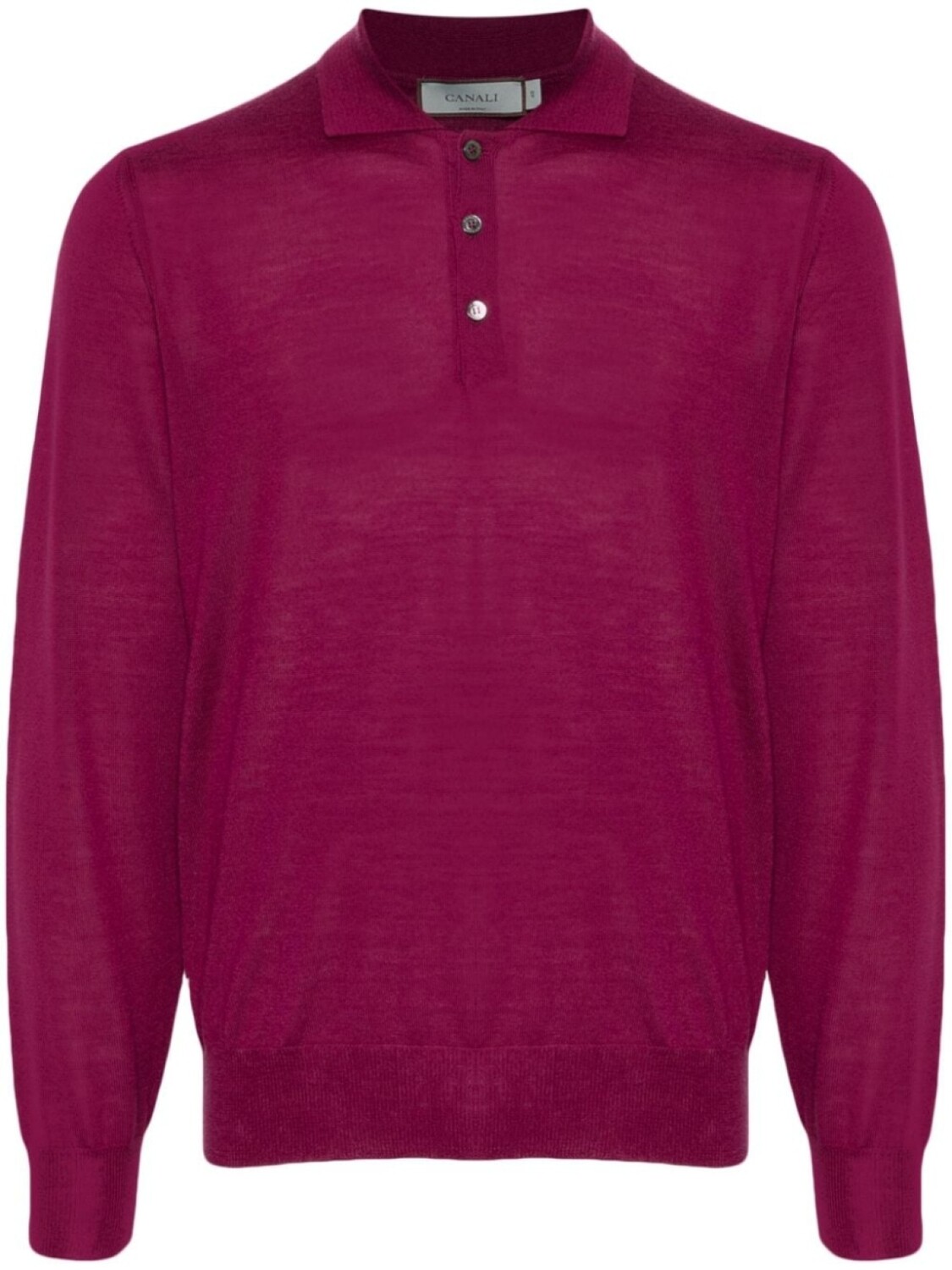 

Canali рубашка поло из шерсти мериноса, розовый