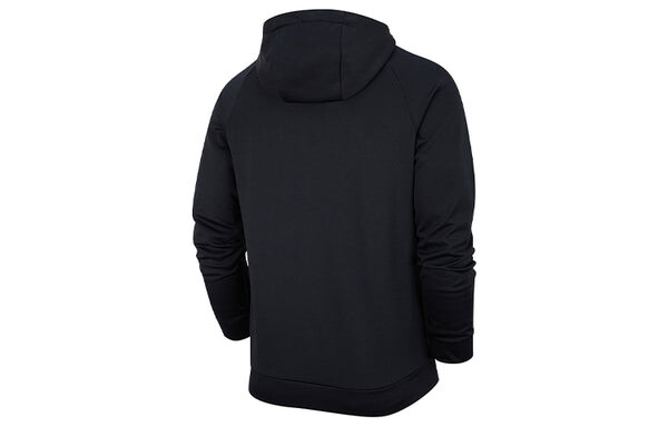 Куртка Nike Therma Zipper Cardigan Casual Sports Hooded Jacket Black, черный — фото 2