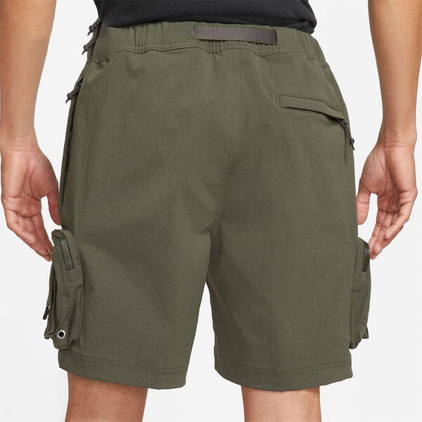 Шорты men's acg logo lacing waterproof multiple pockets shorts military green Nike, зеленый — фото 4