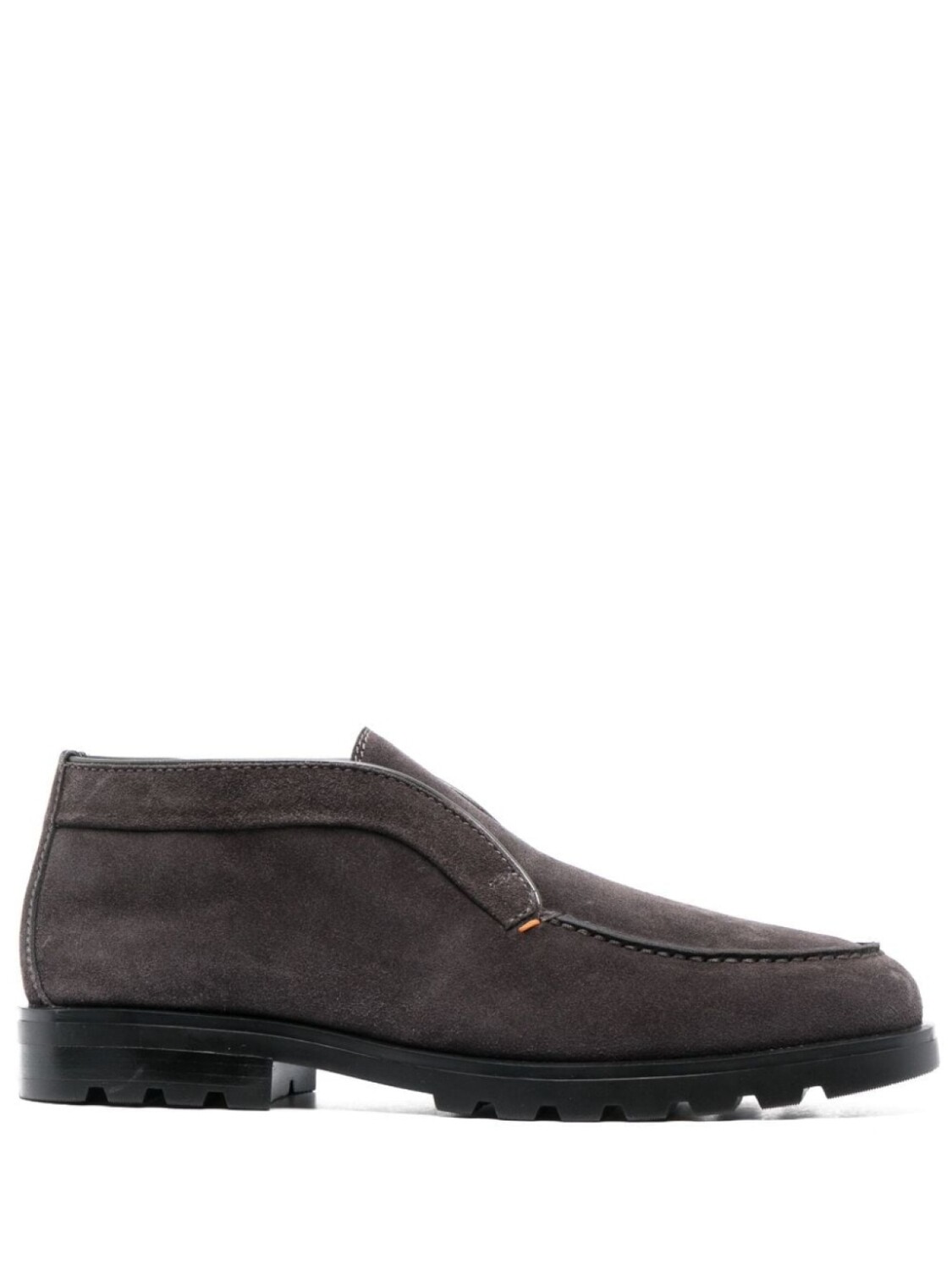 

Santoni лоферы с миндалевидным носком, серый
