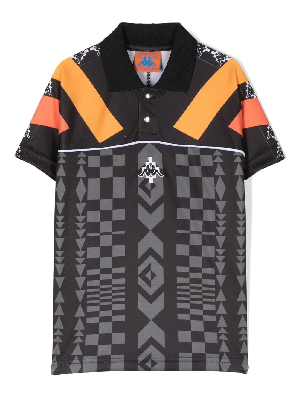 

Рубашка поло с принтом из коллаборации с Kappa Marcelo Burlon County Of Milan Kids, черный