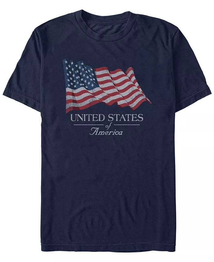 

Мужская футболка с коротким рукавом American Flag Generic Additude, синий