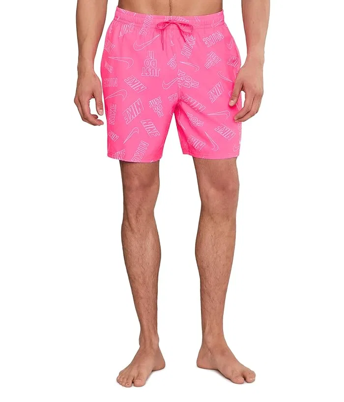 Плавки Breaker Multi Print 7" Nike, Pink Glow