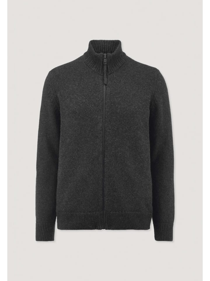 

трикотажная куртка антрацитового цвета Hessnatur