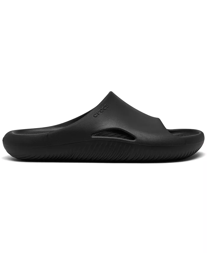 Мужские уютные слайдеры Mellow Recovery от Finish Line Crocs, черный — фото 2