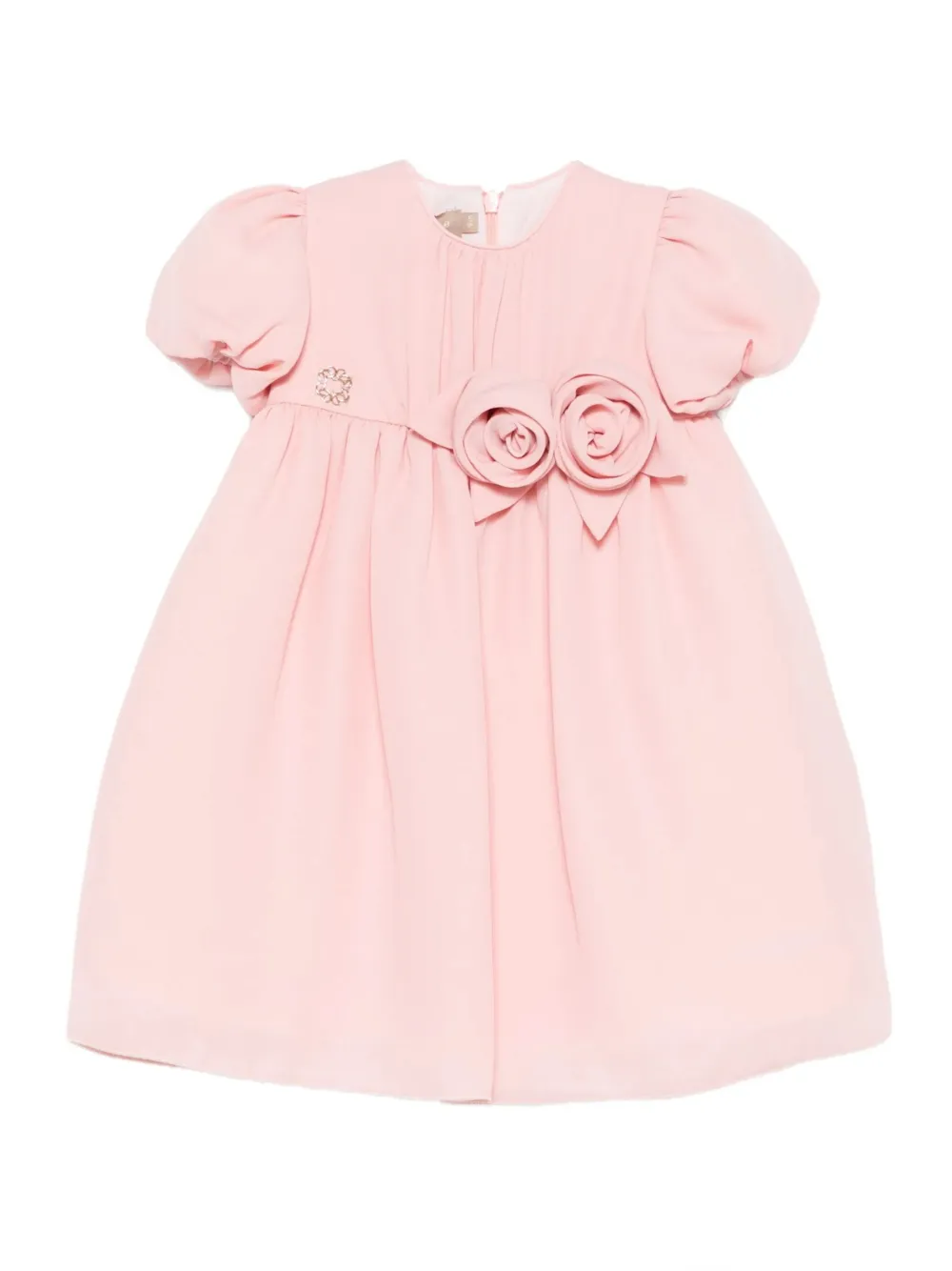 

Платье с оборками и отделкой люверсами ELIE SAAB JUNIOR, розовый