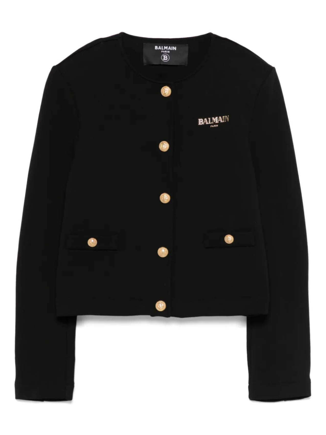 

Блейзер с логотипом Balmain Kids, черный