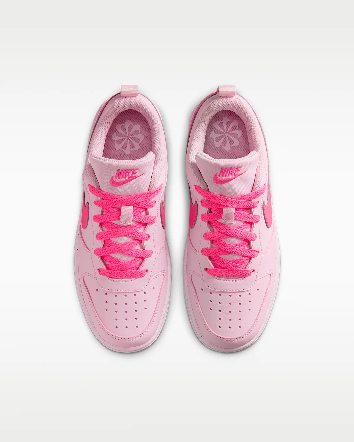 Кроссовки Nike Court Borough Low Recraft для детей, Pink Foam/White/Hyper Pink — фото 4