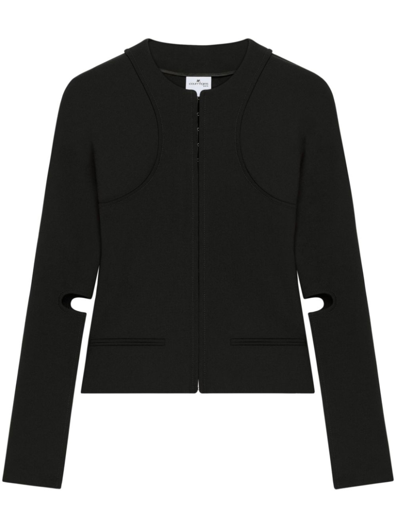 

Courrèges приталенный жакет, черный